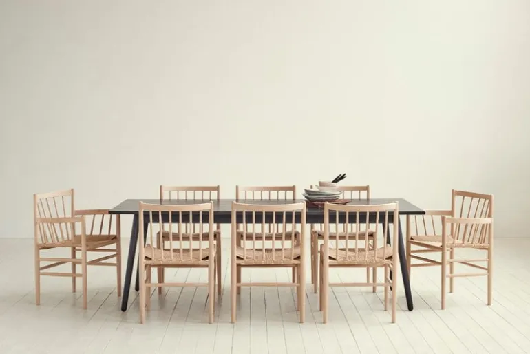 FDB Møbler J80 chair, lacquered oak - paper cord