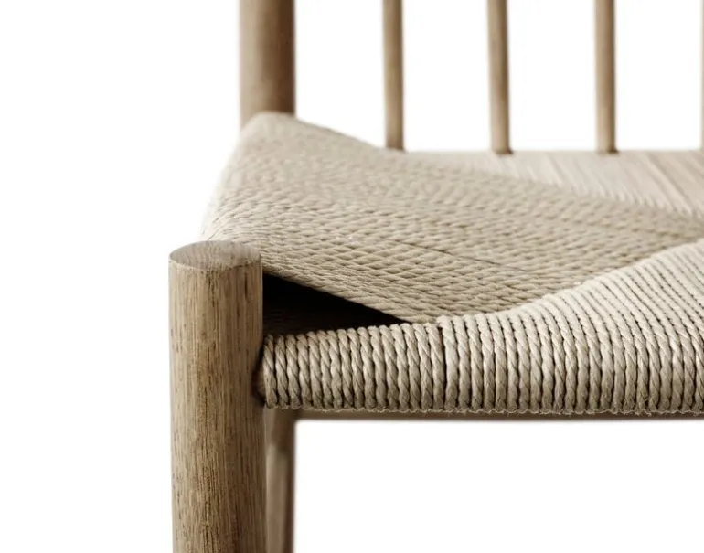 FDB Møbler J80 chair, lacquered oak - paper cord