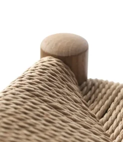 FDB Møbler J80 chair, oiled oak - paper cord