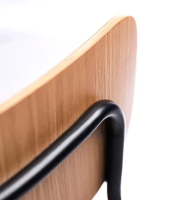 FDB Møbler J183 Holmen chair with armrests, oak veneer - Grain Taupe