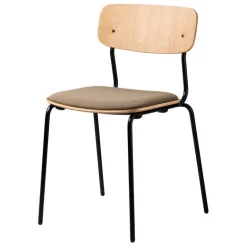 FDB Møbler J182 Holmen chair, oak veneer - Grain Taupe