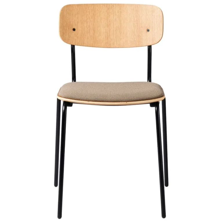 FDB Møbler J182 Holmen chair, oak veneer - Grain Taupe