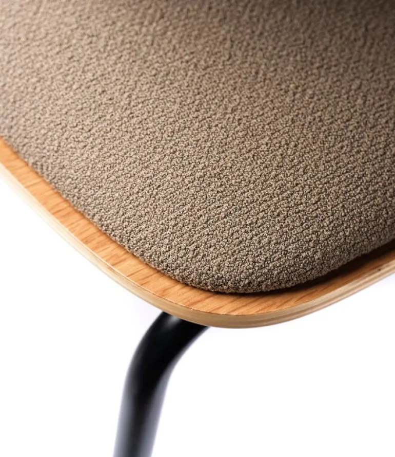 FDB Møbler J182 Holmen chair, oak veneer - Grain Taupe
