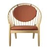 FDB Møbler J166 Jørna armchair, oak - burnt orange