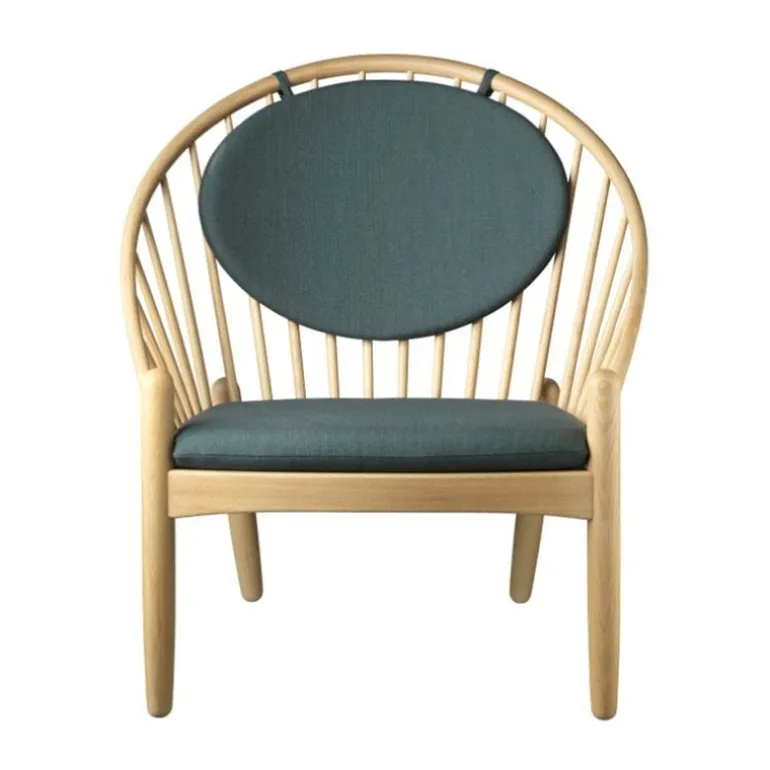 FDB Møbler J166 Jørna armchair, oak - dark green
