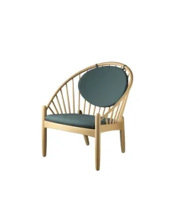 FDB Møbler J166 Jørna armchair, oak - dark green