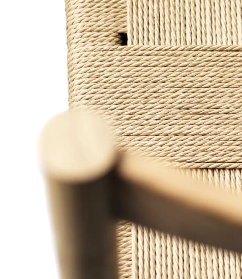 FDB Møbler J178 Lønstrup chair, lacquered oak - paper cord