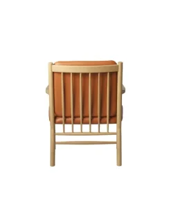 FDB Møbler J147 lounge chair, oak - cognac leather