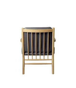 FDB Møbler J147 lounge chair, oak - black leather