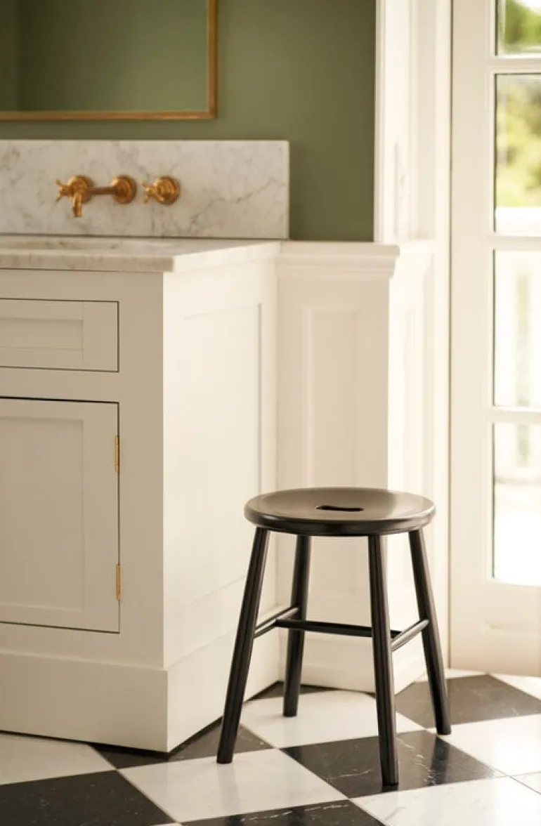 FDB Møbler J27 stool, black beech