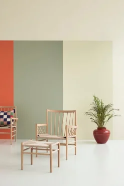 FDB Møbler J83 stool, lacquered oak