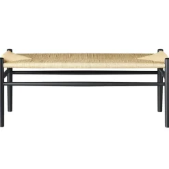 FDB Møbler J83B bench, black - natural