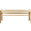 FDB Møbler J83B bench, lacquered oak
