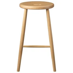 FDB Møbler J27C counter stool, 65 cm, lacquered beech