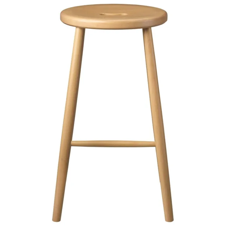 FDB Møbler J27C counter stool, 65 cm, lacquered beech