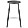 FDB Møbler J27C counter stool, 65 cm, black beech