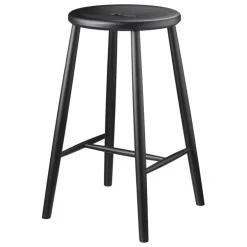 FDB Møbler J27C counter stool, 65 cm, black beech