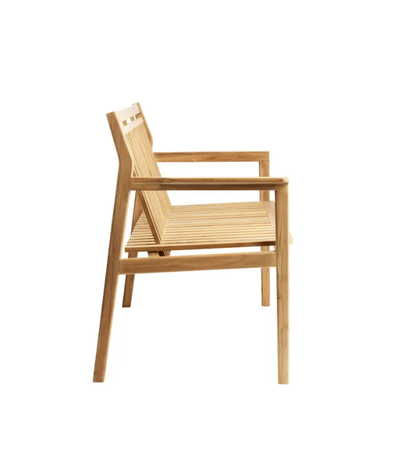 FDB Møbler M12 Sammen 2-seater bench with backrest