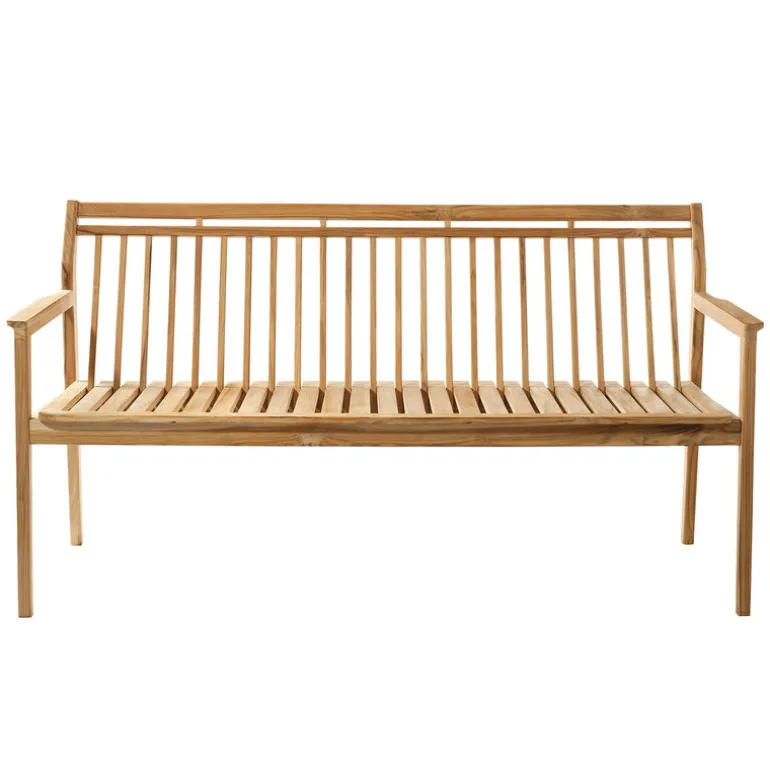 FDB Møbler M11 Sammen 3-seater bench with backrest