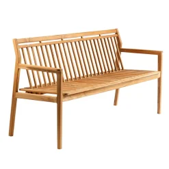 FDB Møbler M11 Sammen 3-seater bench with backrest