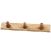 FDB Møbler Q3 Allé coat rack, 3 hooks, oak
