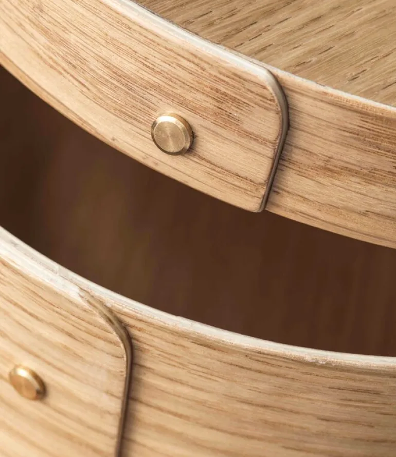 FDB Møbler X3 Drejo shaker box, 42 cm, oak veneer