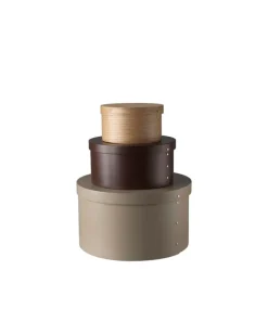 FDB Møbler X3 Drejo shaker box, 42 cm, grey beige