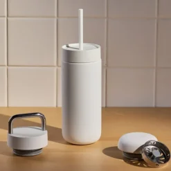 Fellow Carter 3-in-1 Lid System travel mug, matte white