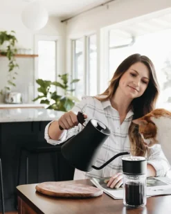 Fellow Stagg X pour-over coffee set with tasting glass