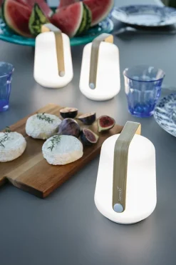 Fermob Balad lamp 12 cm, set of 3, bamboo