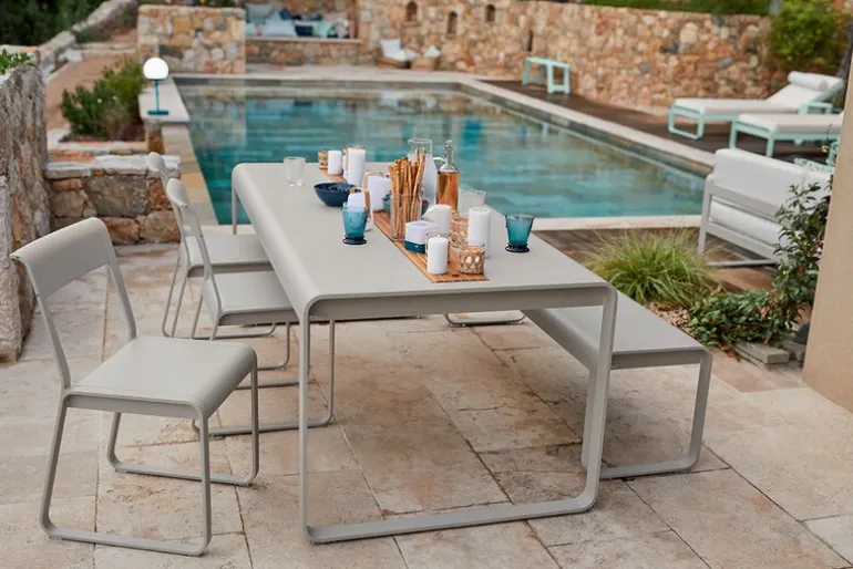 Fermob Bellevie chair, acapulco blue