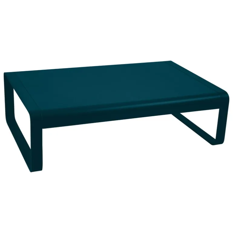 Fermob Bellevie low table, acapulco blue