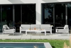 Fermob Bellevie low table, acapulco blue