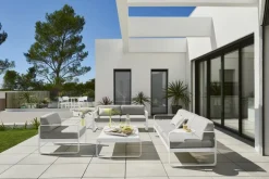 Fermob Bellevie low table, acapulco blue