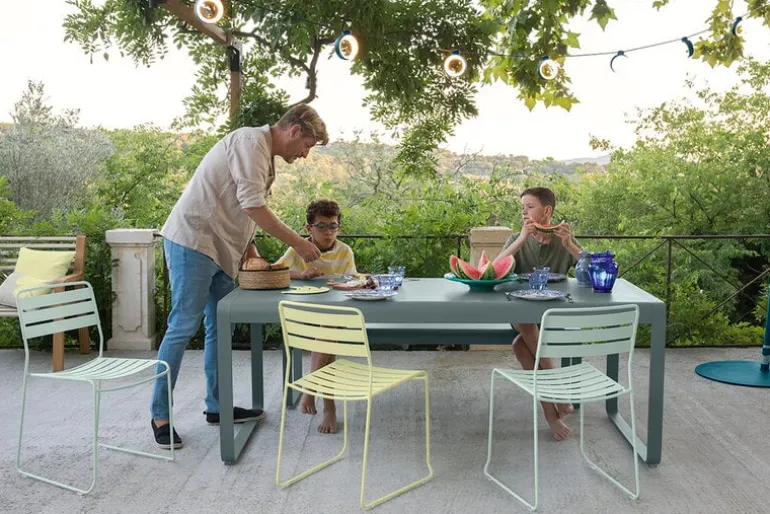 Fermob Bellevie table, 196 x 90 cm, liquorice