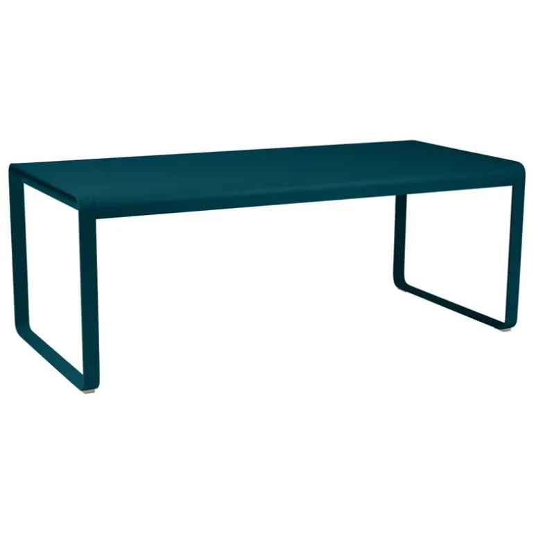 Fermob Bellevie table, 196 x 90 cm, acapulco blue