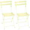 Fermob Bistro Metal chair, 2 pcs, frosted lemon