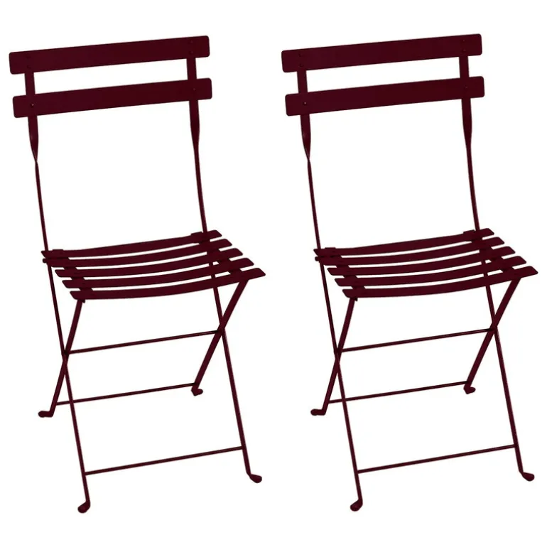 Fermob Bistro Metal chair, 2 pcs, black cherry