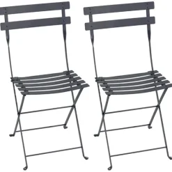 Fermob Bistro metal chair, 2 pcs, anthracite