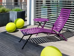 Fermob Bistro Metal chaise longue, cotton white