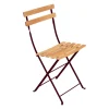 Fermob Bistro Naturel chair, 2 pcs, black cherry