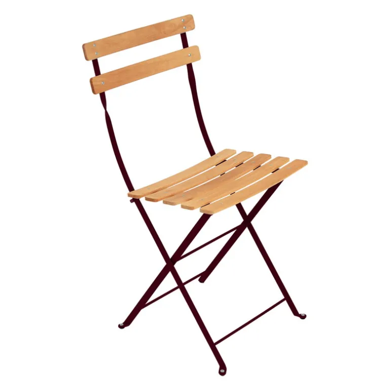 Fermob Bistro Naturel chair, 2 pcs, black cherry