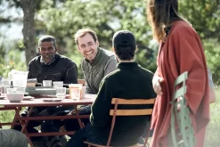 Fermob Bistro Naturel chair, black cherry