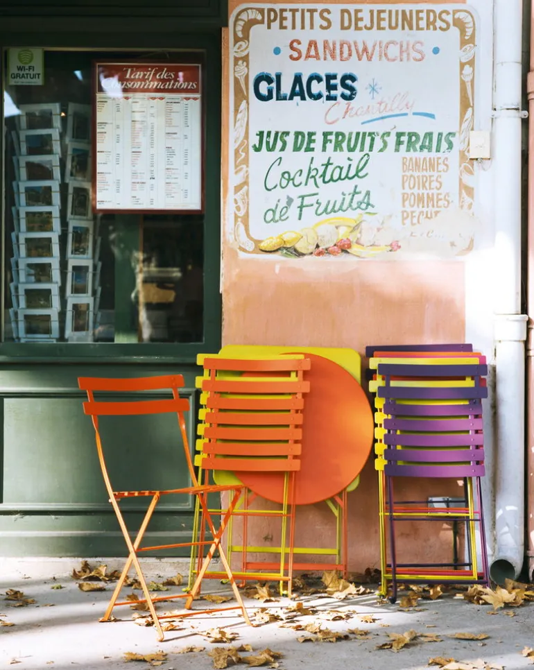 Fermob Bistro table, 60 cm, chili