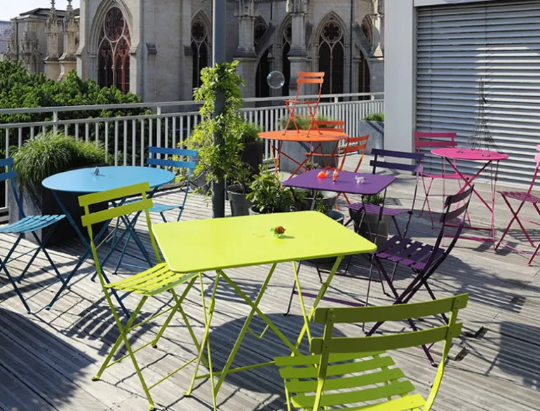 Fermob Bistro table, 77 x 57 cm, cedar green