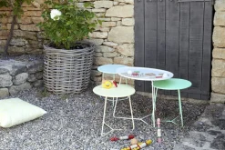 Fermob Cocotte low table, acapulco blue