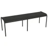 Fermob Luxembourg bench, 145 cm, liquorice