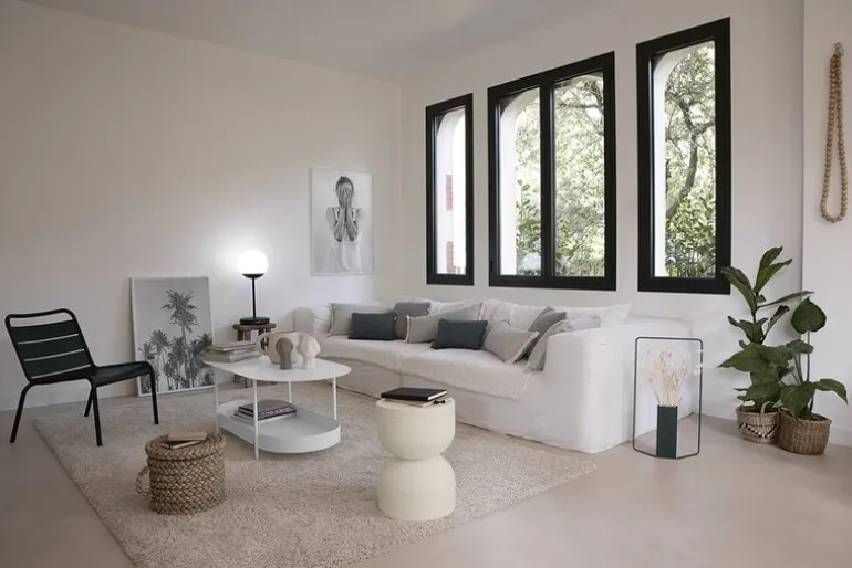 Fermob Luxembourg low armchair, lapilli grey