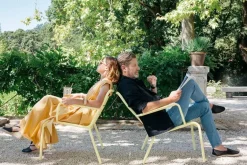 Fermob Luxembourg low armchair, acapulco blue