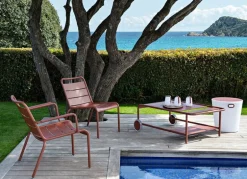 Fermob Luxembourg low armchair, cotton white